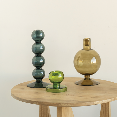 Candle holder Sopra Olive Green