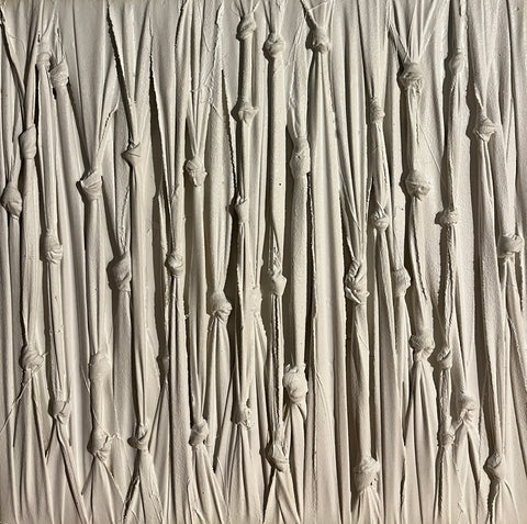 Fabio Pietrantonio - Confini white "oltre dove si va" (40 x 40cm)