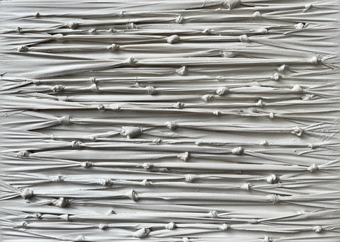 Fabio Pietrantonio - Confini White "se ci sei perché non ti vedo" (50 x 70 cm)