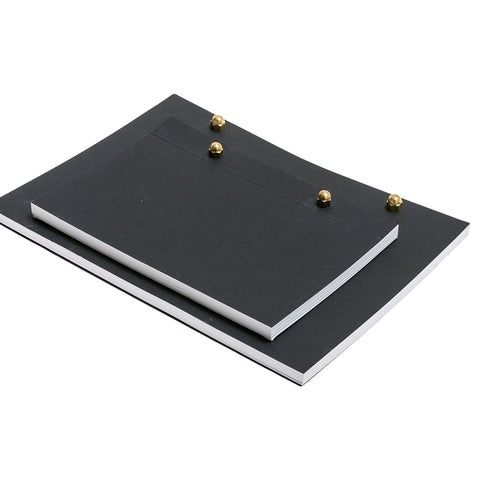 PAPIER スタッズノートブック black large