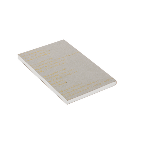 PAPIER Foil Notebook song gold on kraft