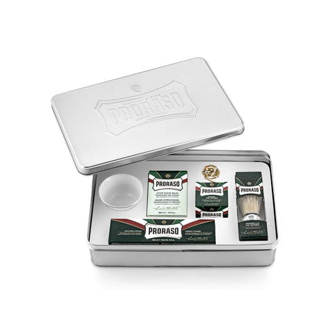 PRORASO クラシック シェービングセット メタル