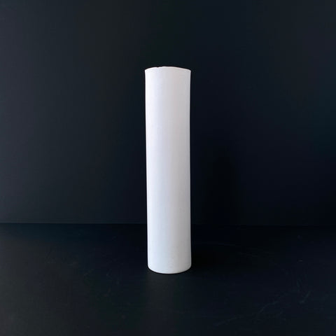 1220℃ Long Porcelain Vase (White)