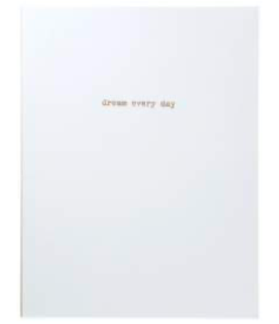 PAPIER DREAM EVERY DAY white large