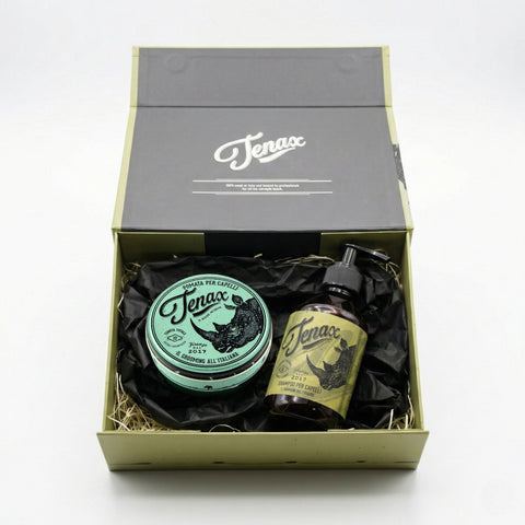 【NEW】 TENAX ギフトセット  (ポマード エクストラストロング & シャンプー)