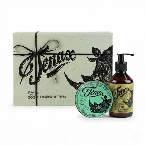 【NEW】 TENAX ギフトセット  (ポマード エクストラストロング & シャンプー)