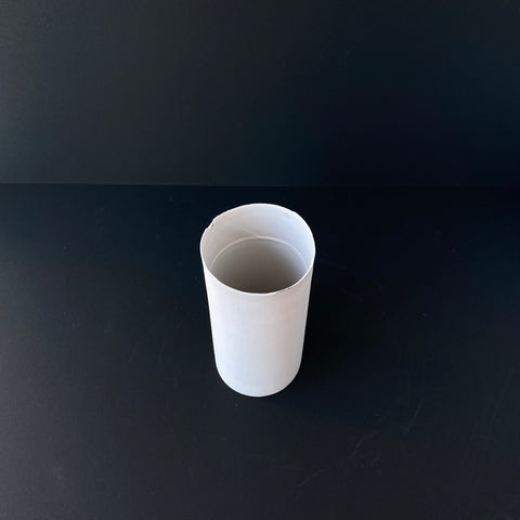 1220℃ Wide Porcelain Vase (White)