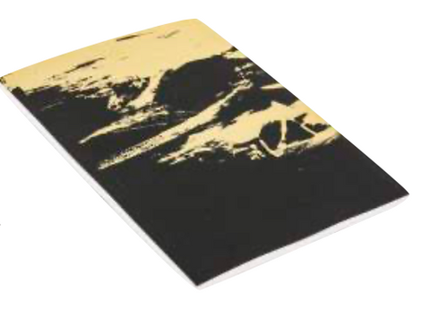 PAPIER Foil Notebook gold on black large